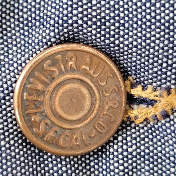 VTG 70s Levis Orange Tab Flares 30x26 Talon Zip Hippie Bell Bottoms Cropped - Picture 4 of 16